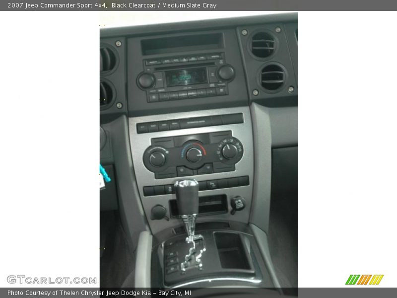 Black Clearcoat / Medium Slate Gray 2007 Jeep Commander Sport 4x4