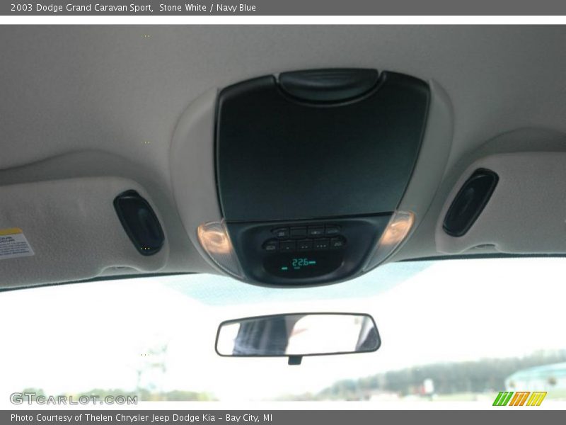 Stone White / Navy Blue 2003 Dodge Grand Caravan Sport