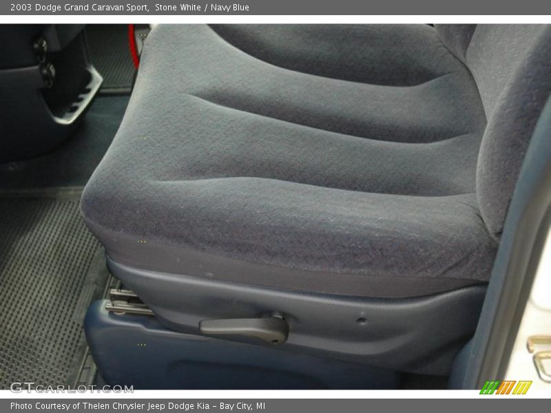 Stone White / Navy Blue 2003 Dodge Grand Caravan Sport