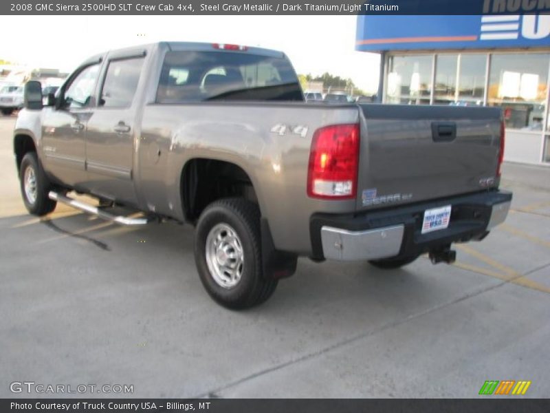 Steel Gray Metallic / Dark Titanium/Light Titanium 2008 GMC Sierra 2500HD SLT Crew Cab 4x4