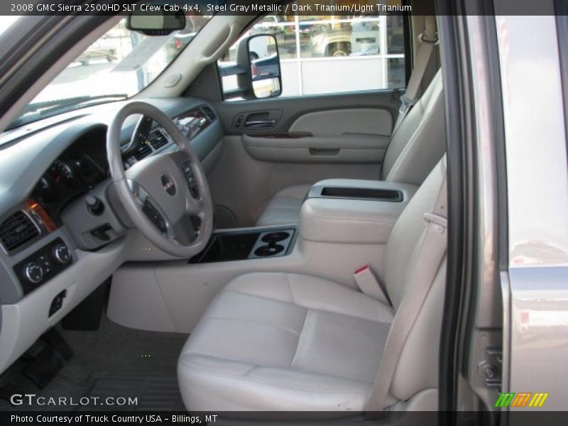 Steel Gray Metallic / Dark Titanium/Light Titanium 2008 GMC Sierra 2500HD SLT Crew Cab 4x4