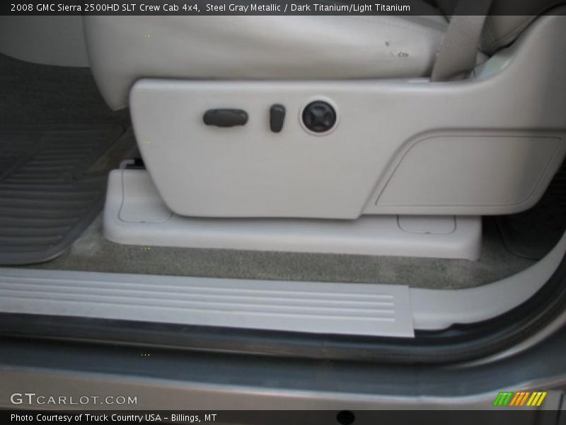 Steel Gray Metallic / Dark Titanium/Light Titanium 2008 GMC Sierra 2500HD SLT Crew Cab 4x4