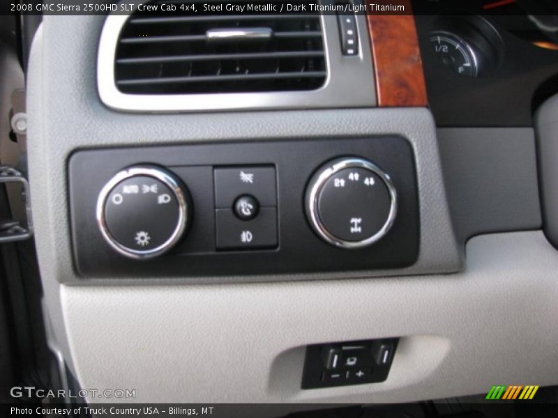 Steel Gray Metallic / Dark Titanium/Light Titanium 2008 GMC Sierra 2500HD SLT Crew Cab 4x4
