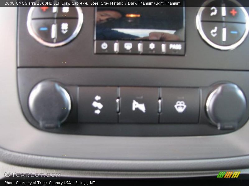 Steel Gray Metallic / Dark Titanium/Light Titanium 2008 GMC Sierra 2500HD SLT Crew Cab 4x4