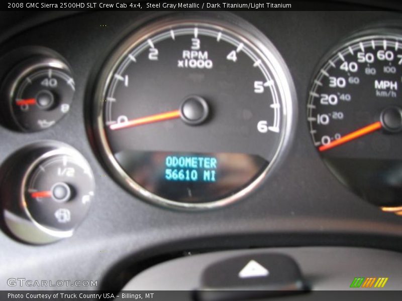 Steel Gray Metallic / Dark Titanium/Light Titanium 2008 GMC Sierra 2500HD SLT Crew Cab 4x4