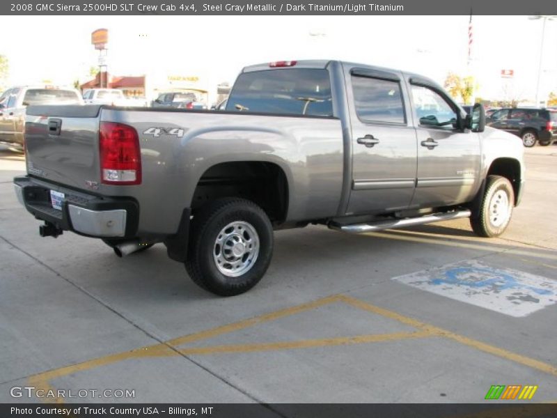 Steel Gray Metallic / Dark Titanium/Light Titanium 2008 GMC Sierra 2500HD SLT Crew Cab 4x4