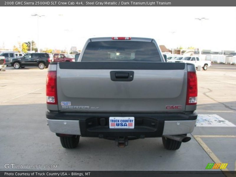 Steel Gray Metallic / Dark Titanium/Light Titanium 2008 GMC Sierra 2500HD SLT Crew Cab 4x4