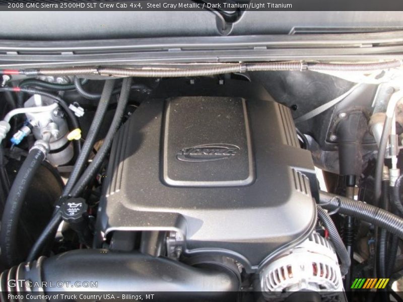 Steel Gray Metallic / Dark Titanium/Light Titanium 2008 GMC Sierra 2500HD SLT Crew Cab 4x4