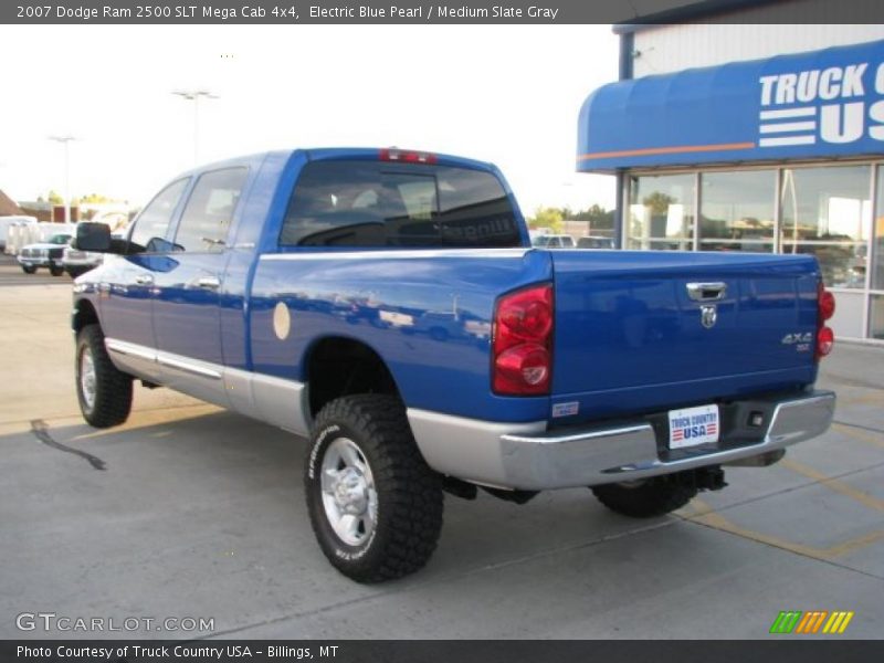 Electric Blue Pearl / Medium Slate Gray 2007 Dodge Ram 2500 SLT Mega Cab 4x4