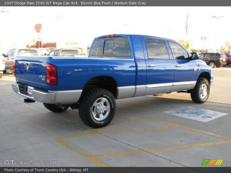 Electric Blue Pearl / Medium Slate Gray 2007 Dodge Ram 2500 SLT Mega Cab 4x4