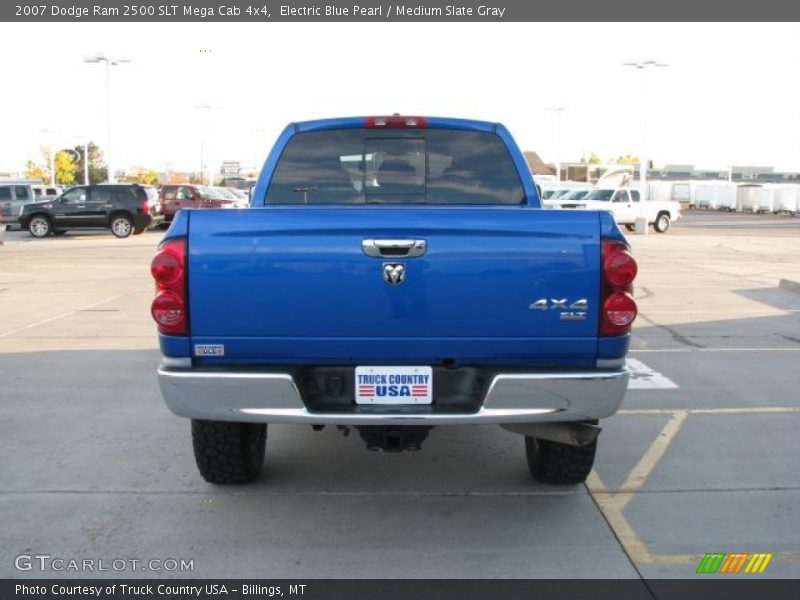 Electric Blue Pearl / Medium Slate Gray 2007 Dodge Ram 2500 SLT Mega Cab 4x4