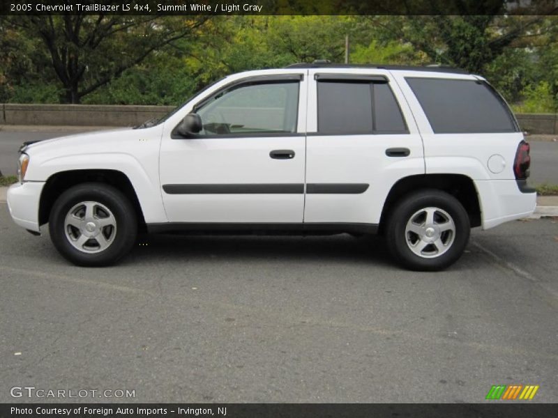 Summit White / Light Gray 2005 Chevrolet TrailBlazer LS 4x4