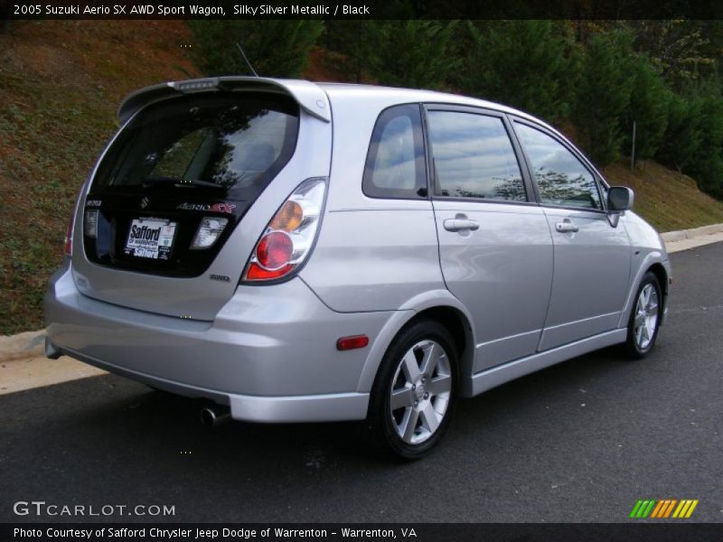 Silky Silver Metallic / Black 2005 Suzuki Aerio SX AWD Sport Wagon