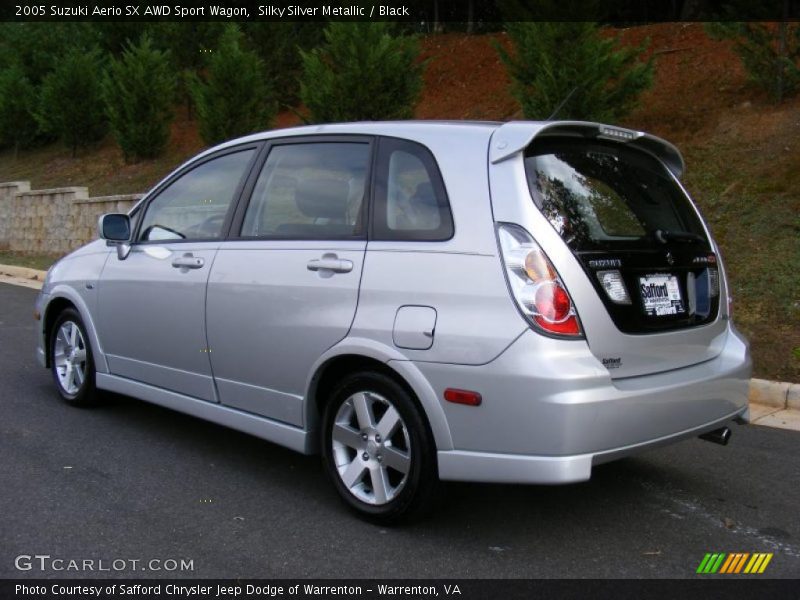 Silky Silver Metallic / Black 2005 Suzuki Aerio SX AWD Sport Wagon