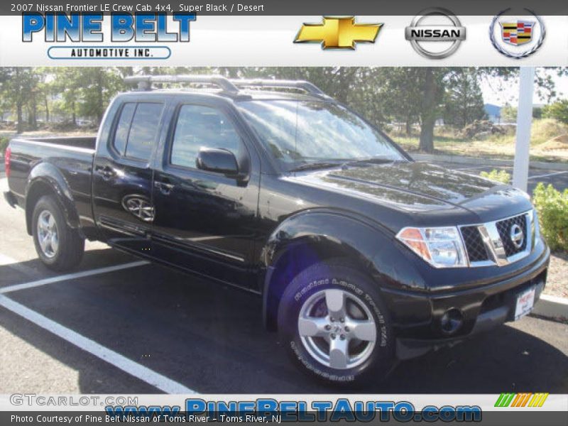 Super Black / Desert 2007 Nissan Frontier LE Crew Cab 4x4