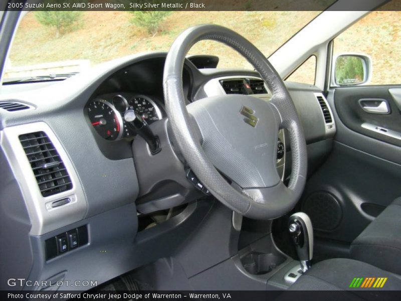  2005 Aerio SX AWD Sport Wagon Black Interior