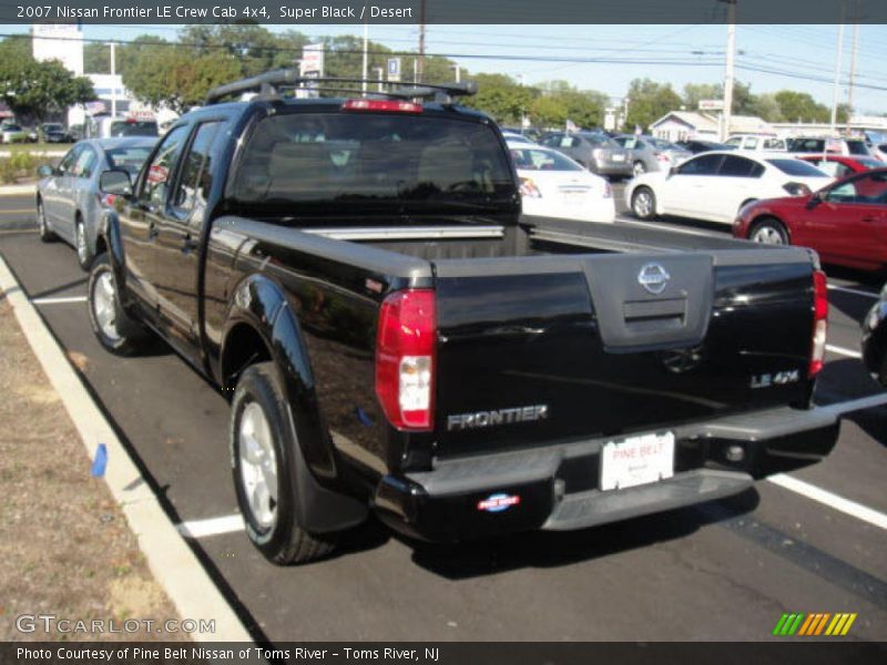 Super Black / Desert 2007 Nissan Frontier LE Crew Cab 4x4