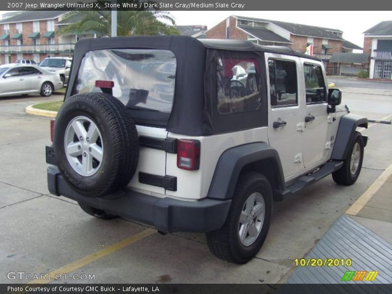 Stone White / Dark Slate Gray/Medium Slate Gray 2007 Jeep Wrangler Unlimited X