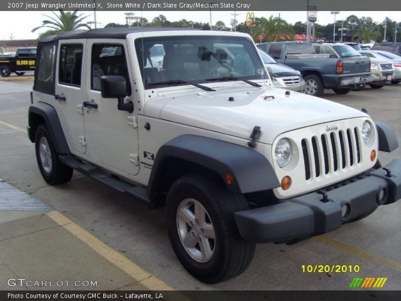 Stone White / Dark Slate Gray/Medium Slate Gray 2007 Jeep Wrangler Unlimited X