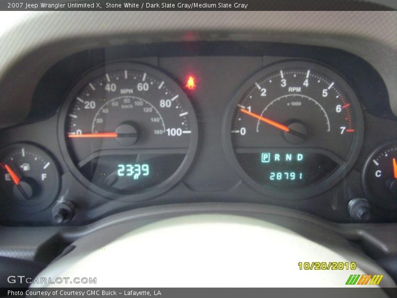 Stone White / Dark Slate Gray/Medium Slate Gray 2007 Jeep Wrangler Unlimited X