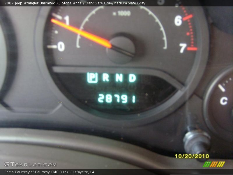 Stone White / Dark Slate Gray/Medium Slate Gray 2007 Jeep Wrangler Unlimited X