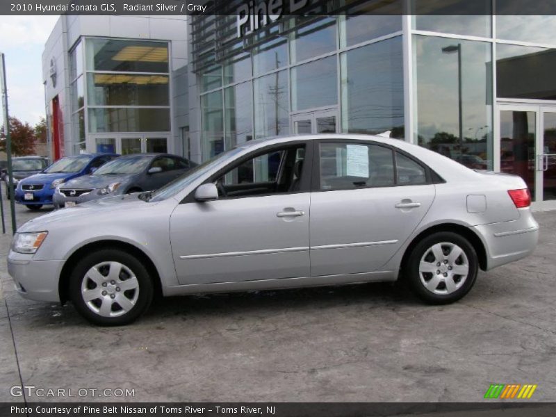 Radiant Silver / Gray 2010 Hyundai Sonata GLS