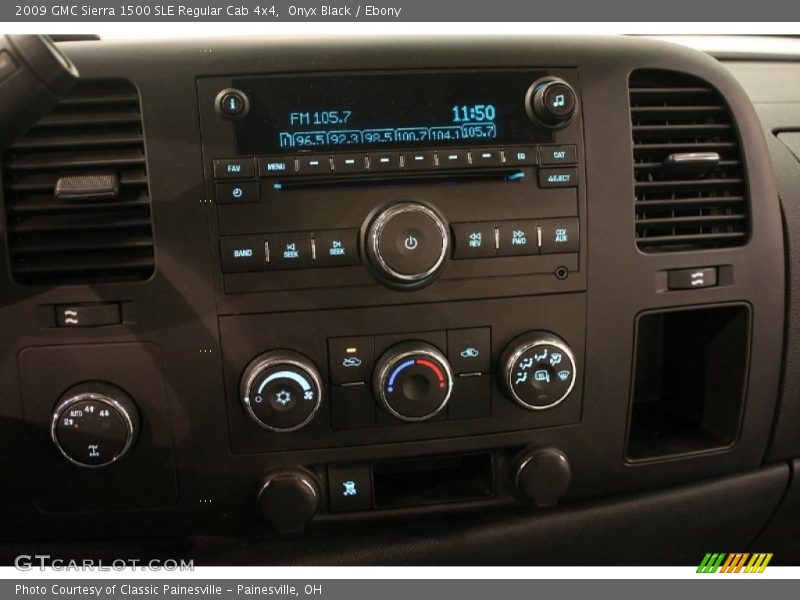 Controls of 2009 Sierra 1500 SLE Regular Cab 4x4