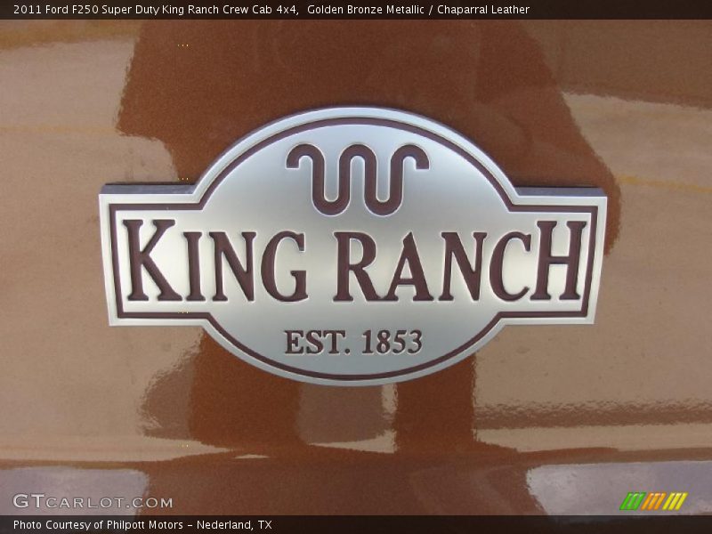 Golden Bronze Metallic / Chaparral Leather 2011 Ford F250 Super Duty King Ranch Crew Cab 4x4