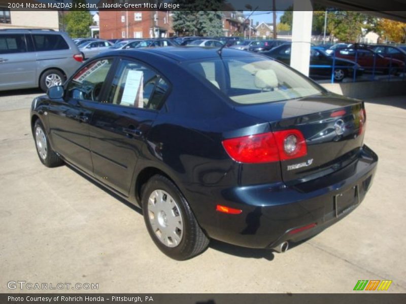 Nordic Green Mica / Beige 2004 Mazda MAZDA3 i Sedan