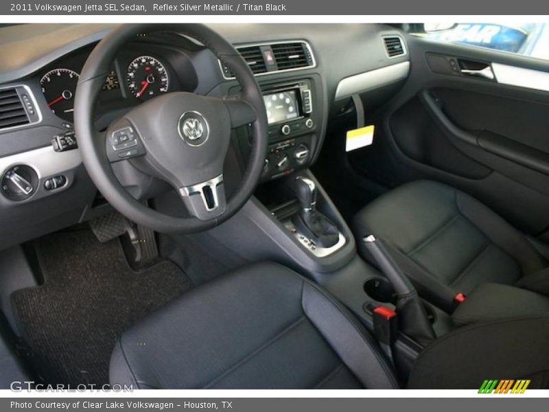 Titan Black Interior - 2011 Jetta SEL Sedan 