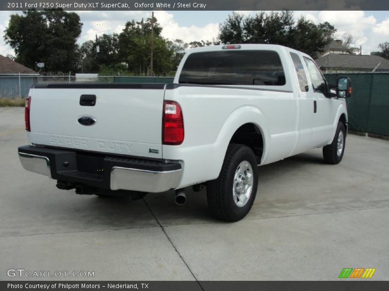 Oxford White / Steel Gray 2011 Ford F250 Super Duty XLT SuperCab