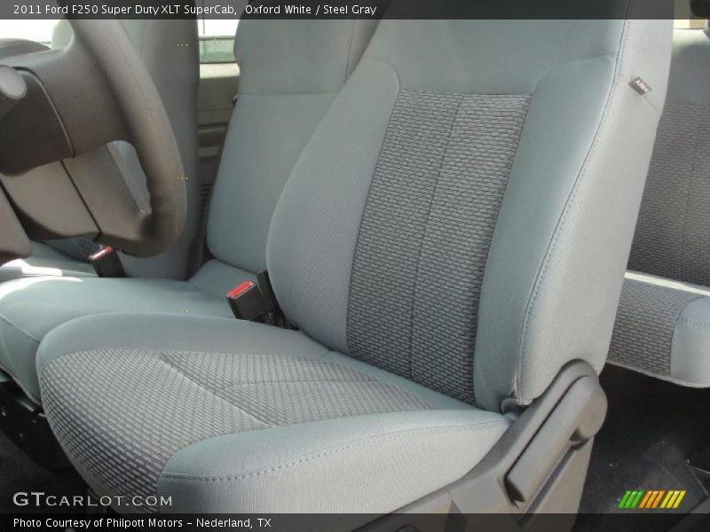 Oxford White / Steel Gray 2011 Ford F250 Super Duty XLT SuperCab