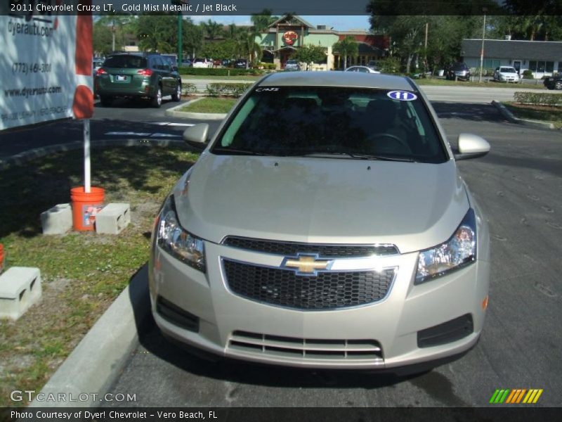 Gold Mist Metallic / Jet Black 2011 Chevrolet Cruze LT