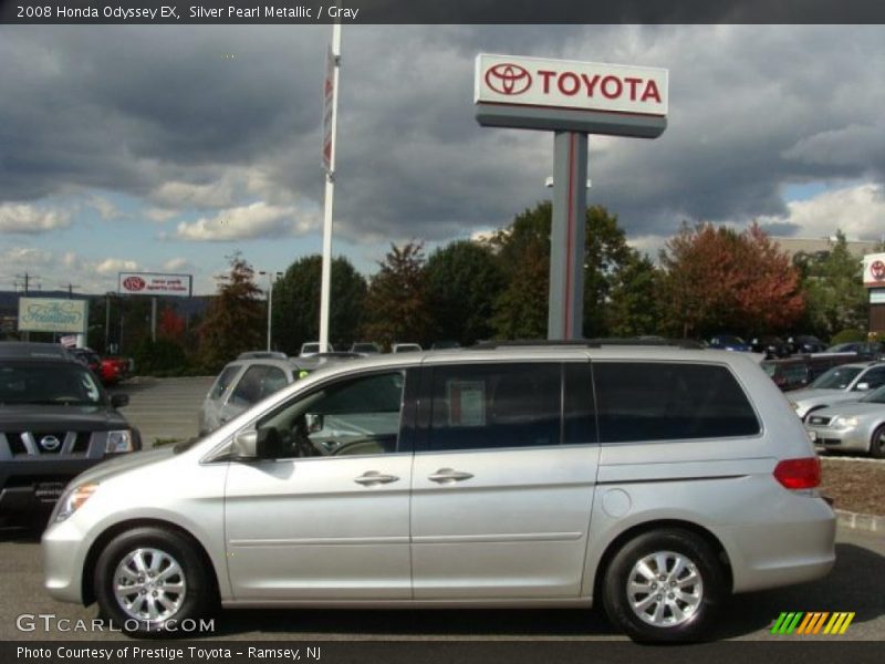 Silver Pearl Metallic / Gray 2008 Honda Odyssey EX