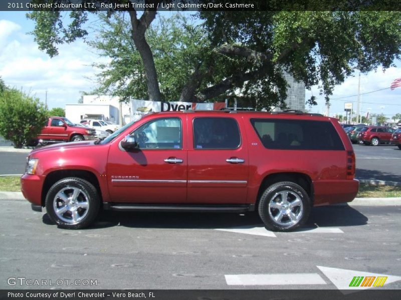 Red Jewel Tintcoat / Light Cashmere/Dark Cashmere 2011 Chevrolet Suburban LTZ