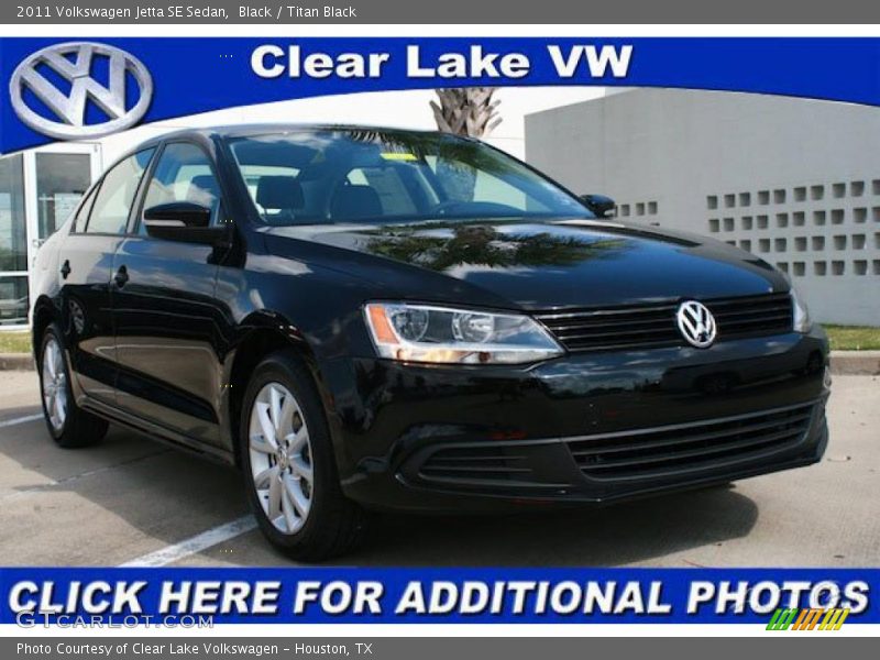 Black / Titan Black 2011 Volkswagen Jetta SE Sedan