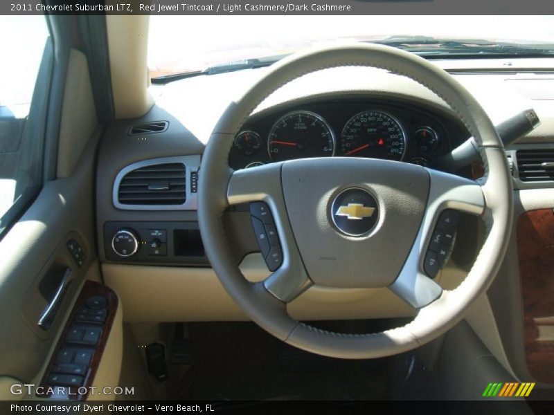 Red Jewel Tintcoat / Light Cashmere/Dark Cashmere 2011 Chevrolet Suburban LTZ