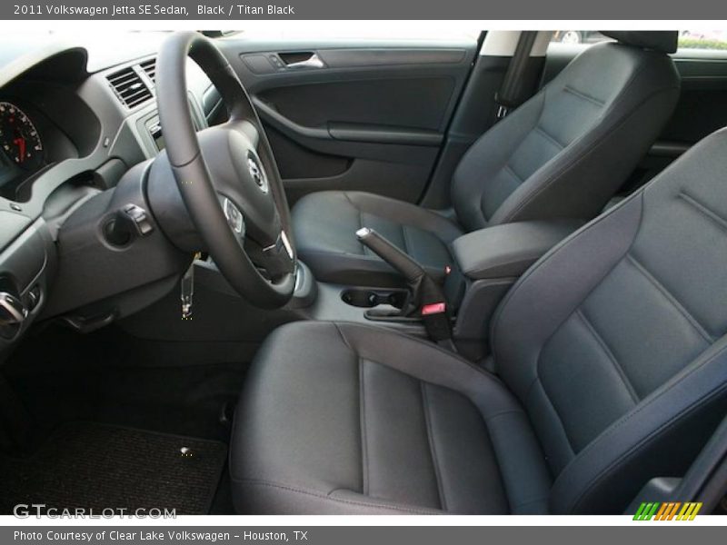 Titan Black Interior - 2011 Jetta SE Sedan 