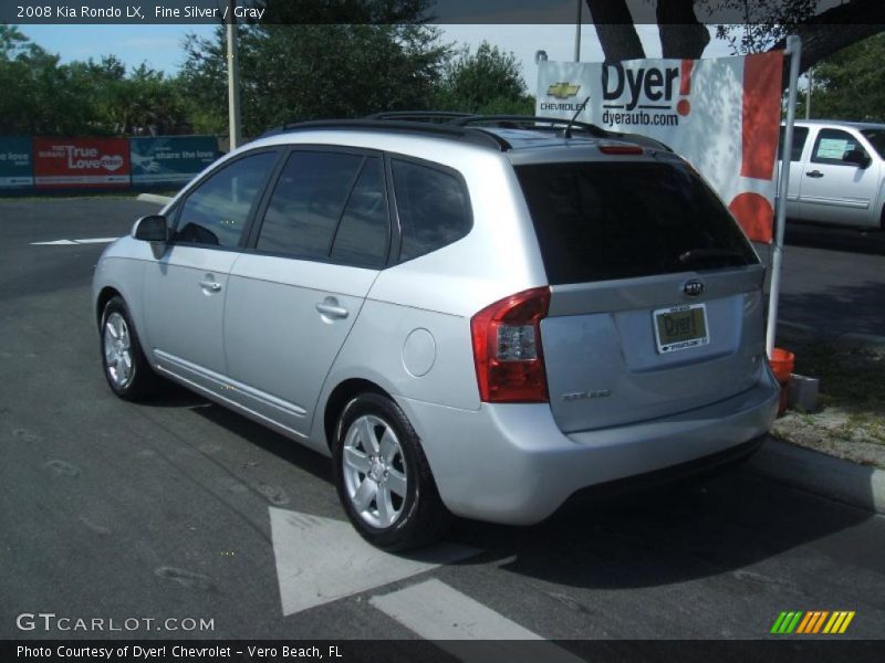 Fine Silver / Gray 2008 Kia Rondo LX