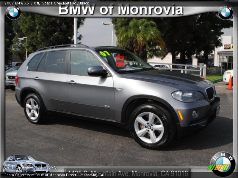 Space Grey Metallic / Black 2007 BMW X5 3.0si