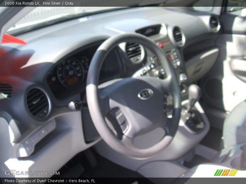 Fine Silver / Gray 2008 Kia Rondo LX