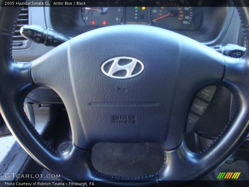 Ardor Blue / Black 2005 Hyundai Sonata GL