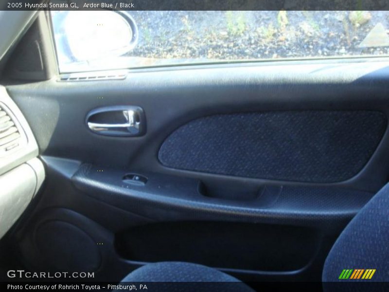 Ardor Blue / Black 2005 Hyundai Sonata GL