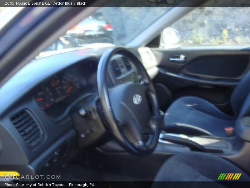 Ardor Blue / Black 2005 Hyundai Sonata GL