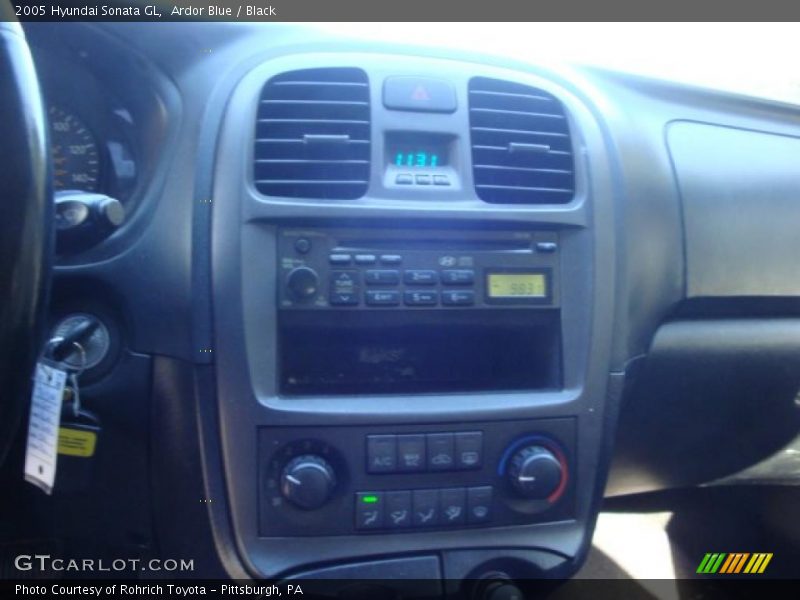 Ardor Blue / Black 2005 Hyundai Sonata GL