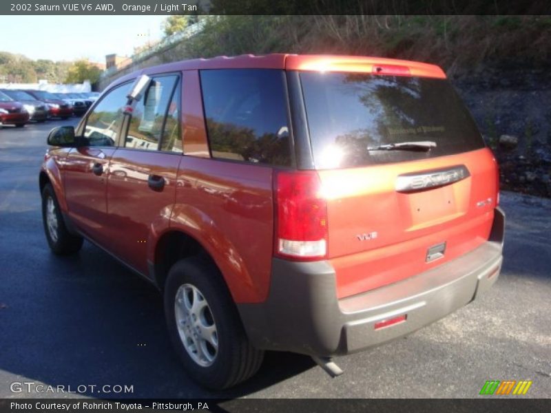 Orange / Light Tan 2002 Saturn VUE V6 AWD