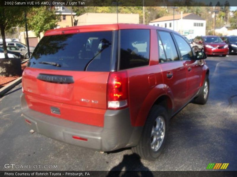 Orange / Light Tan 2002 Saturn VUE V6 AWD