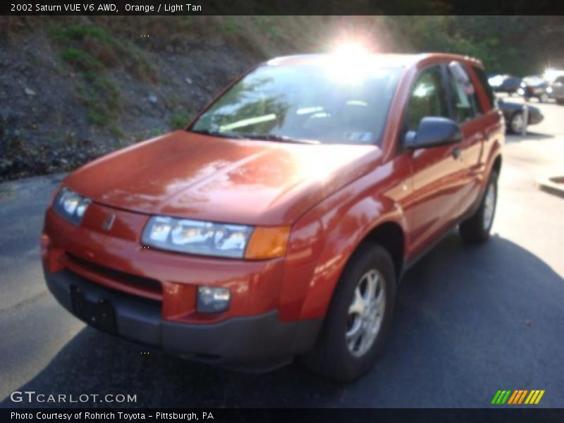 Orange / Light Tan 2002 Saturn VUE V6 AWD