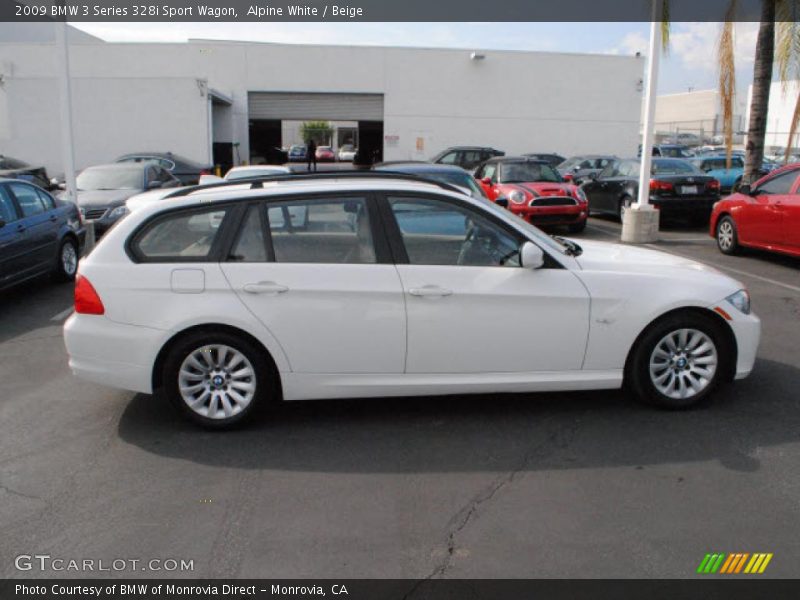 Alpine White / Beige 2009 BMW 3 Series 328i Sport Wagon