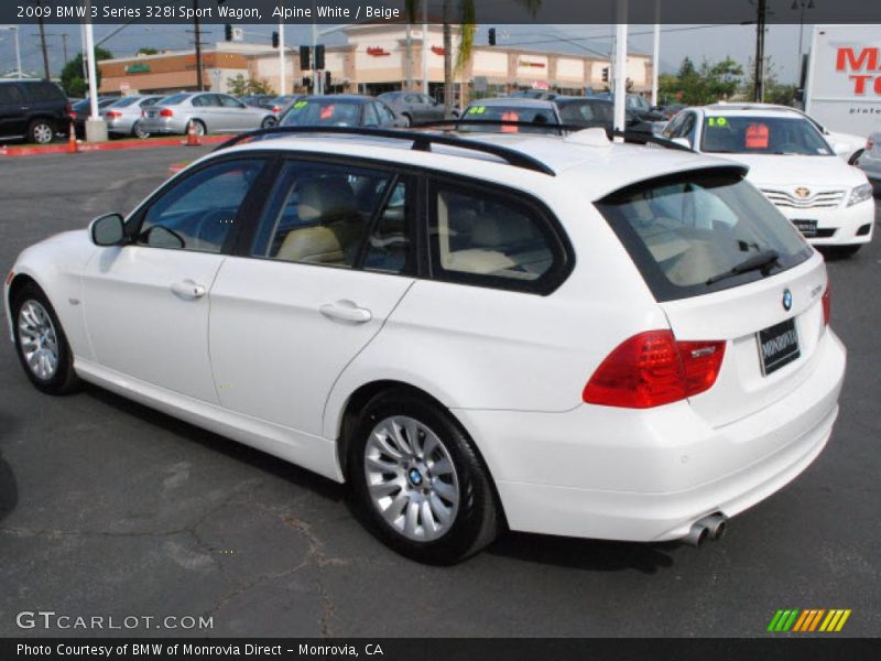 Alpine White / Beige 2009 BMW 3 Series 328i Sport Wagon